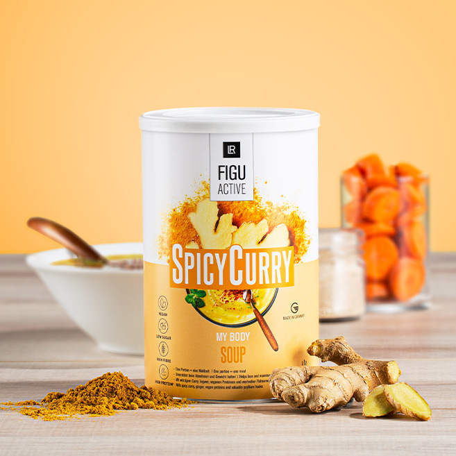 LR FIGUACTIVE Σούπα Spicy Curry: Εξωτική απόλαυση με απαλό άρωμα κάρυ.