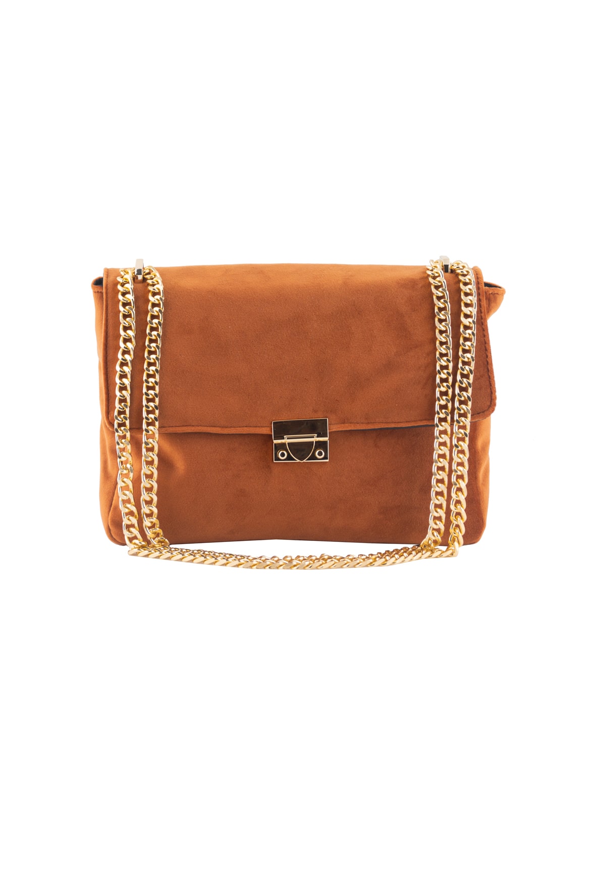 Τσάντα Ώμου Lovely Handmade Milena Velvet Bag | Copper - 11MI-VE-15