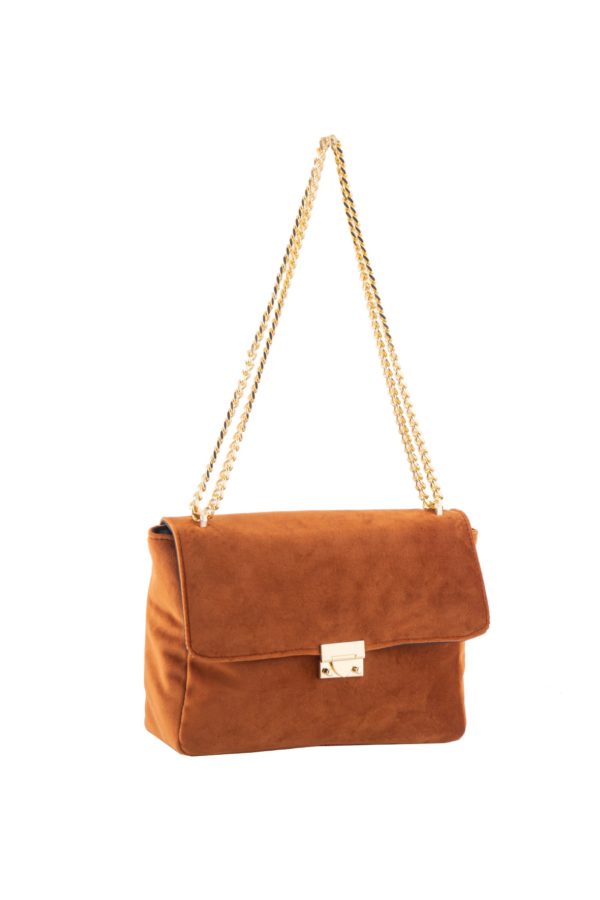 Τσάντα Ώμου Lovely Handmade Milena Velvet Bag | Copper - 11MI-VE-15