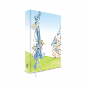 Παιδικό Άλμπουμ με Σχέδιο Κάστρο Μπλε με Charms ​20 x 25 cm