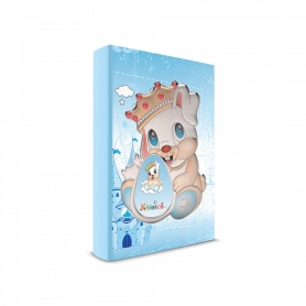 Παιδικό Άλμπουμ με Σχέδιο Πρίγκιπας Σκυλάκι Κάστρο Μπλε με Κορνίζα 3D 20 x 25 cm