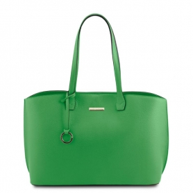 Γυναικεία Τσάντα Ώμου Δερμάτινη TL141828-Πράσινο