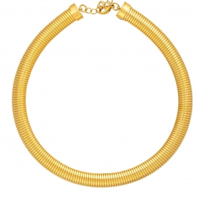 Κολιέ λαιμαριά, από επιχρυσωμένο ανοξείδωτο ατσάλι, της Excite Fashion Jewellery. N-2313A-G-11