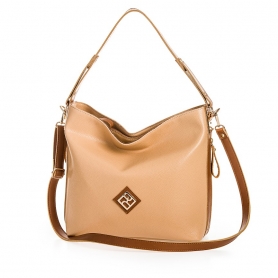 Γυναικεία τσάντα ώμου Pierro Accessories Melusine Soft 90607DL09 Κάμελ