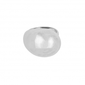 Δαχτυλίδι σταγόνα από επιπλατινωμένο ανοξείδωτο ατσάλι της Excite Fashion Jewellery.  R-1220A-S-65