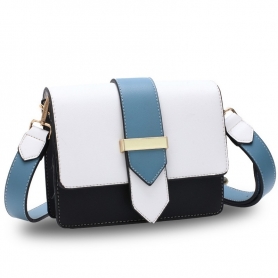 Γυναικεία Τσάντα Cross Body Shoulder Bag AG00692  - White / Black / Blue