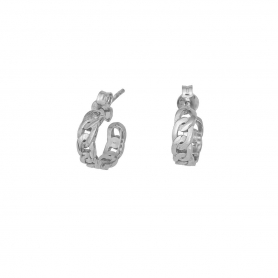 Μικροί κρίκοι Excite Fashion Jewellery αλυσίδα από επιπλατινωμένο ασήμι 925.S-11-S-8