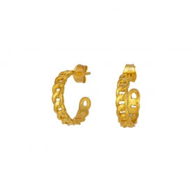 Μεσαίοι κριίκοι Excite Fashion Jewellery  αλυσίδα από επιχρυσωμένο ασήμι 925.S-12-G-105