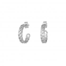 Μεσαίοι κρίκοι Excite Fashion Jewellery αλυσίδα από επιπλατινωμένο ασήμι 925.S-12-S-105