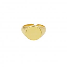 Δαχτυλίδι Excite Fashion Jewellery σεβαλιέ  από επιχρυσωμένο ασήμι 925. D-12-G-99