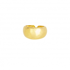 Δαχτυλίδι μπούλ, ανοιγόμενο, από επιχρυσωμένο ασήμι 925. D-35-G-13