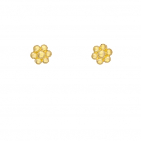 Καρφωτά σκουλαρίκια λουλουδάκια Excite fashion Jewellery από επιχρυσωμένο ασήμι 925. S-96-G-45
