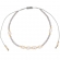 Βραχιόλι μακραμέ Boho της Excite Fashion Jewellery, με μαργαριταράκια, γκρί και χρυσές χάντρες. B-110477-45