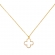 Κολιέ σταυρός της Excite Fashion Jewellery,  με λευκά  ζιργκόν και οβάλ κόψιμο από επιχρυσωμένο ασήμι 925.  K-114-AS-G-105