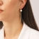 Κρεμαστά σκουλαρίκια  από την Excite Fashion Jewellery, με λευκά ζιργκόν και καρφωτή κρεμαστή πέρλα  από ανοξείδωτο (δεν μαυρίζει) επιχρυσωμένο ατσάλι. E-YH127-G-45