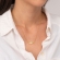 Κολιέ MOM - MAMA  excite fashion jewellery απο επιχρυσωμένο ασήμι 925 και καρδιά με λευκά ζιργκον K-128-AS-G-105