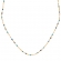 Κολιέ από την  Excite Fashion Jewellery μπλέ και άσπρο ροζάριο με ατσάλινη επίχρυση αλυσίδα. K-1620-01-0717-55