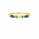 Δαχτυλίδι επιχρυσωμένο ασήμι 925, με  οβάλ  μπλέ και πολύχρωμα  ζιργκόν  της Excite Fashion Jewellery.  D-15-G-2-89