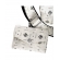 Γυναικείο τσαντάκι χιαστί χειρός Pierro Accessories Niobe Monogram 90786PM30 Πέρλα