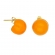 Σκουλαρίκια μπούλ, με πορτοκαλί σμάλτο, από ανοξείδωτο (δεν μαυρίζει) επιχρυσωμένο ατσάλι, της Excite Fashion Jewellery. E-887A-ORANGE