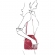 Γυναικεία Τσάντα Ώμου Δερμάτινη TL142360-Ροζ