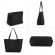 Γυναικεία τσάντα Anna Grace AG00567 Large Tote Bag - Reversible Black / Blue