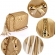 Γυναικεία Τσάντα Anna Grace Cross Body Shoulder Bag AG00540 - Gold