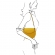 Γυναικεία Τσάντα Ώμου Δερμάτινη Tiche-Κίτρινο