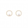 Κρίκοι Excite Fashion Jewellery με περλίτσα από ανοξείδωτο ατσάλι. Διατίθενται σε ασημί, χρυσό, και ροζ χρυσό. E-84-040G