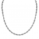 Κολιέ στριφτή αλυσίδα από ατσάλι  σε ασημί χρώμα. K-1122-03-65