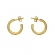 Μικροί κρίκοι Excite Fashion Jewellery από επιχρυσωμένο ασήμι 925.S-15-G-79