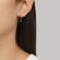 Μικρά κρικάκια Excite Fashion Jewellery απο επιχρυσωμένο ασήμι 925 και κρεμαστό στοιχείο σε σχήμα σταγόνας με πράσινα ζιργκόν.S-28-PRASI-G-85