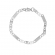 Βραχιόλι Excite Fashion Jewellery αλυσίδα από  ατσάλι  σε ασημί χρώμα. B-1198-03-49