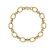 Βραχιόλι Excite Fashion Jewellery αλυσίδα με οβάλ κρίκους από επιχρυσωμένο ατσάλι. B-1199-01-6