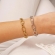 Βραχιόλι Excite Fashion Jewellery αλυσίδα με οβάλ κρίκους από  ατσάλι  σε ασημί χρώμα. B-1199-03-6