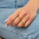 Τριπλό δαχτυλίδι Excite Fashion Jewellery με χρωματιστά ζιργκόν από επιχρυσωμένο ασήμι 925. D-18-MYLTI-G-115