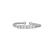 Δαχτυλίδι Excite Fashion Jewellery από επιπλατινωμένο ασήμι 925, στριφτό με λευκά ζιργκόιν. D-27-AS-S-7