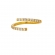 Δαχτυλίδι Excite Fashion Jewellery ανοιχτό βεράκι με λευκά  ζιρκγκόν από επιχρυσωμένο ασήμι 925. D-28-AS-G-79