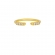 Δαχτυλίδι Excite Fashion Jewellery ανοιχτό βεράκι διακοσμημένο με λευκά ζιργκόν στα άκρα του από επιχρυσωμένο ασήμι 925.  D-33-AS-G-65