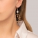 Εντυπωσιακά μακριά σκουλαρίκια Excite Fashion Jewellery με κρεμαστό αστεράκι και λευκό κρύσταλλο σε ροζ χρυσό χρώμα από ανοξείδωτο ατσάλι. E-59-42RG