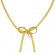 Κολιέ Excite Fashion Jewellery φιόγκος με κρεμαστή πέρλα από επίχρυσο ανοξείδωτο ατσάλι. N-65-69G