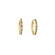 Κρικάκια Excite Fashion Jewellery από επιχρυσωμένο ασήμι 925 με χρωματιστά  ζιργκόν. S-40-MULTI-G-71