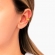 Σκουλαρίκι ear cuff, με ανάγλυφο στριφτό σχέδιο από επιχρυσωμένο ασήμι 925.   S-82-G-32