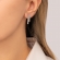 Εντυπωσιακά κρεμαστά σκουλαρίκια Excite Fashion Jewellery από επιπλατινωμένο ασήμι 925  με λευκά ζιργκόν. S-89-AS-S-109
