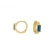 Σκουλαρίκια κρικάκια Excite Fashion Jewellery με μπλέ ζιργκόν από επιχρυσωμένο ασήμι 925.  S-90-MPLE-G-109