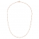 Κολιέ αλυσίδα Excite-fashion με μικρά στρογγυλά  στοιχεία από ροζ χρυσό ασήμι 925. 42RG