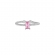 Μονόπετρο δαχτυλίδι Excite Fashion Jewellery με ροζ  ζιργκόν απο επιπλατινωμένο ασήμι 925 D-22-ROZ-S-69