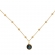 Κολιέ Excite fashion jewellery μαύρο ματάκι μουράνο και αλυσίδα  με μπίλιες από επιχρυσωμένο ατσάλι. K-1600-01-06-59