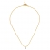Κολιέ Excite fashion jewellery με μπλέ ματάκι και αλυσίδα, λεπτή, πλεχτή απο επιχρυσωμένο ατσάλι.  K-1601-01-21-79