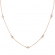 Κολιέ Excite Fashion Jewellery με λευκά ζιργκόν από επιπλατινωμένο ασήμι 925.  K-68-AS-G-105